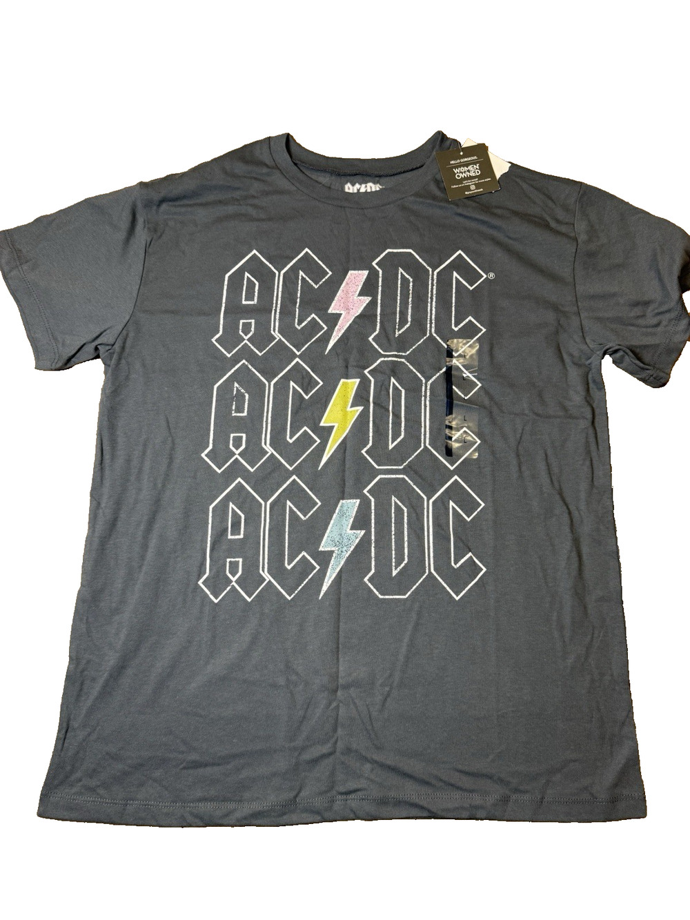 AC/DC - T-Shirt Size Large ACDC Logo. Very Soft Light Weight